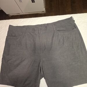 Size 52 Big Mens Callaway Golf Flat Stretch Shorts Polyester Blend 9"I Gray